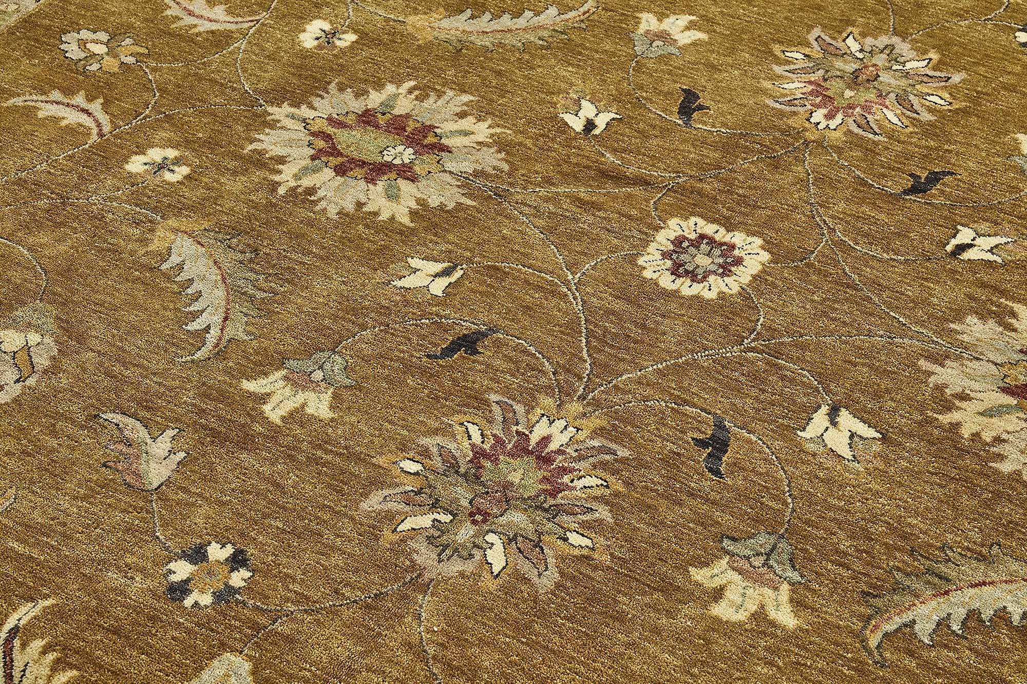 Turkish Handknotted Wool Oushak Rug 302 cm x 424 cm