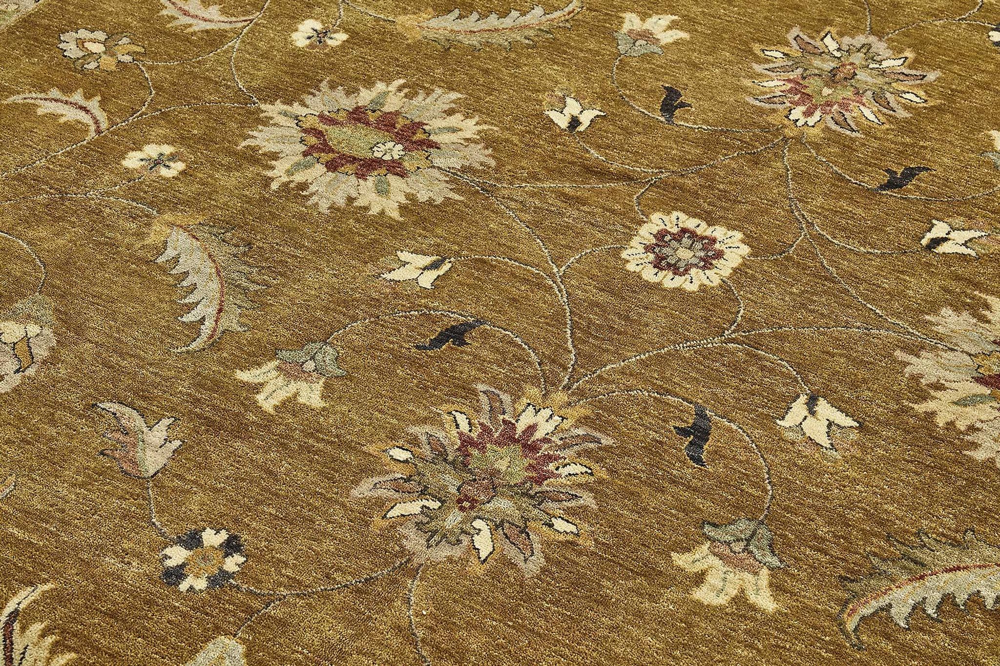 Tapis Oushak en laine noué à la main turc 302 cm x 424 cm
