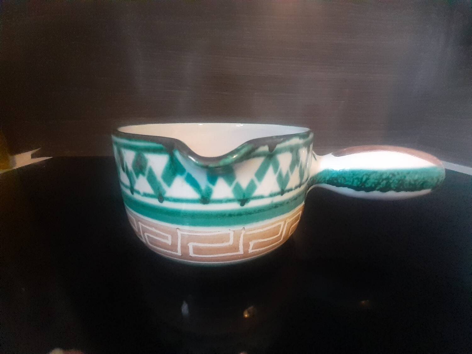 Frying pans signed Robert Pocault, Vallauris