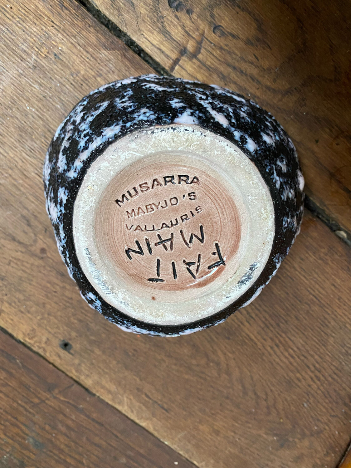 Vintage ashtray Vallauris Musarra Masyjo's