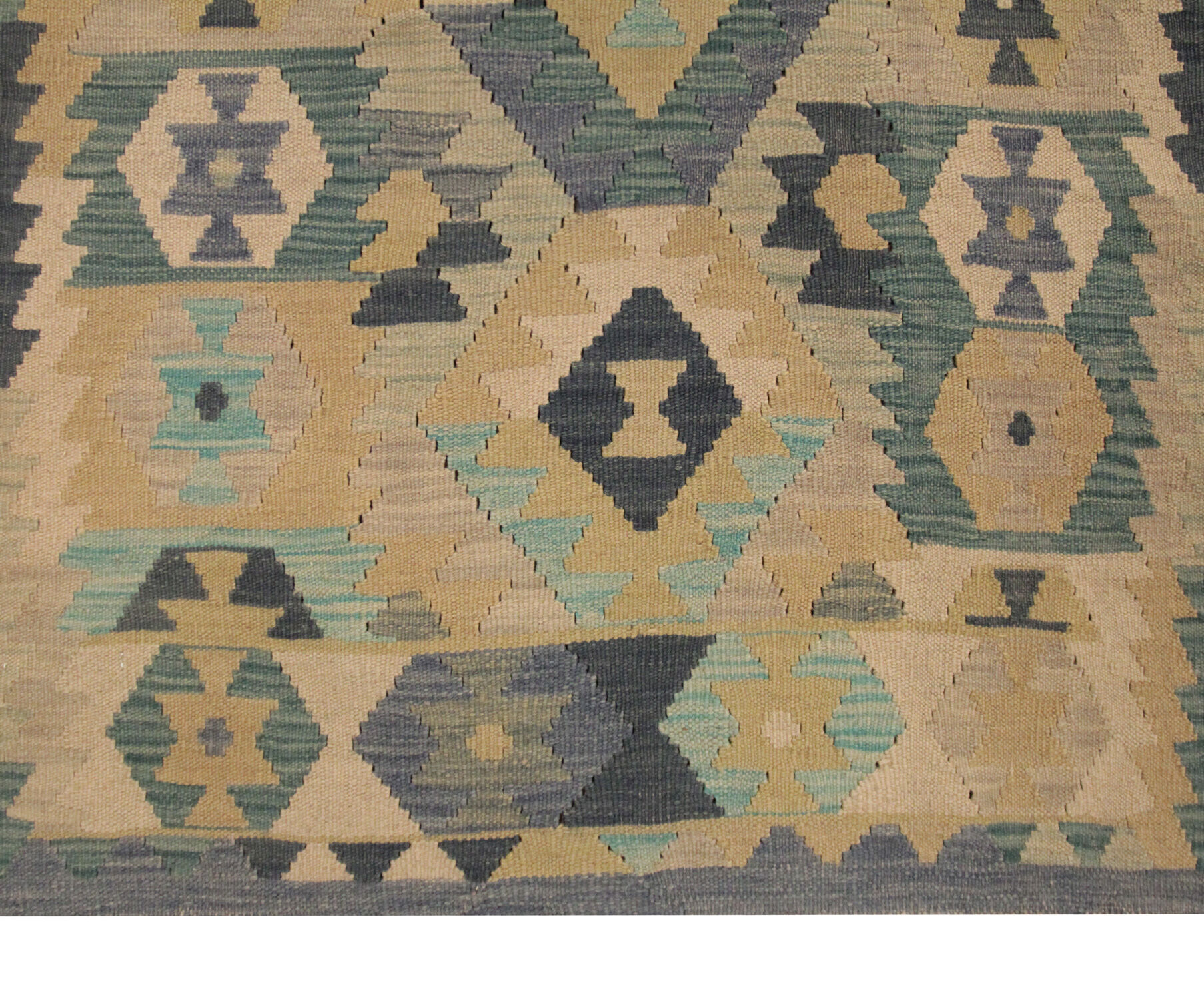 Traditional hand woven kilim runner rug 87x300cm