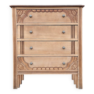 Art Deco chest of drawers, vintage antique furniture