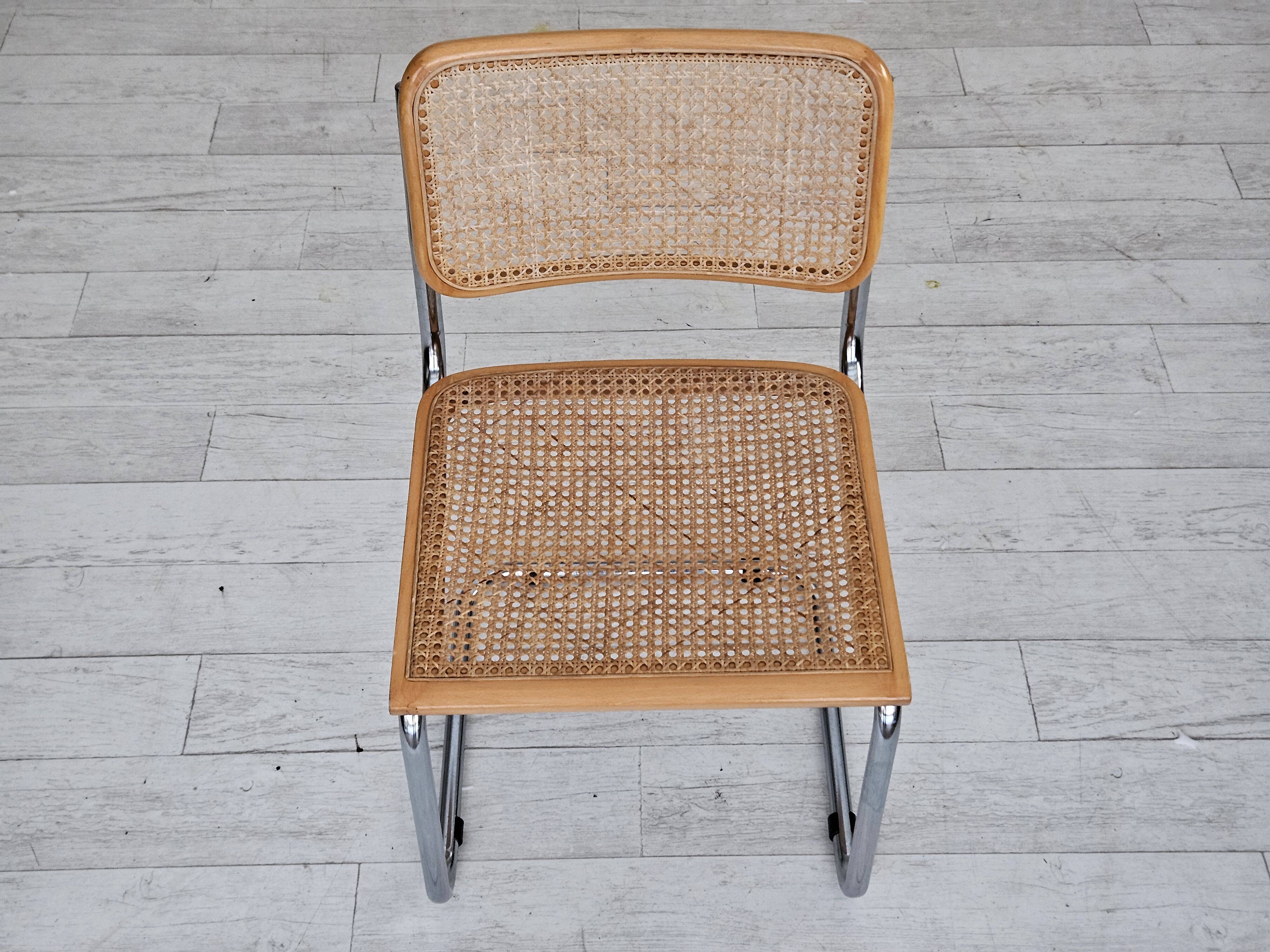 1980s, Italian design, set of 8 chairs, original good condition.
