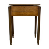 Art Deco period worker in amboine and mahogany magnifying glass