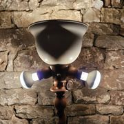 Lampadaire bois touné  Art Déco 1960