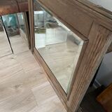 Wooded beveled mirror 85x97cm