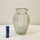 Art Deco geometric pattern glass hyacinth vase, 1930