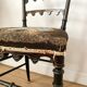 Antique chair napoleon III tapestry and painted wood