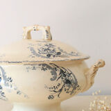 Soup bowl or salad bowl model Pornic, H. Boulenger & Cie, Terre de Fer, French manufacture