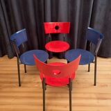 A set of four Kusch + Co chairs, 70s