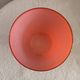 Mid-century modern Italian art glass chalice vase – Orange coated and Opa