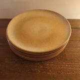 Lot 6 assiettes grès du marais vintage