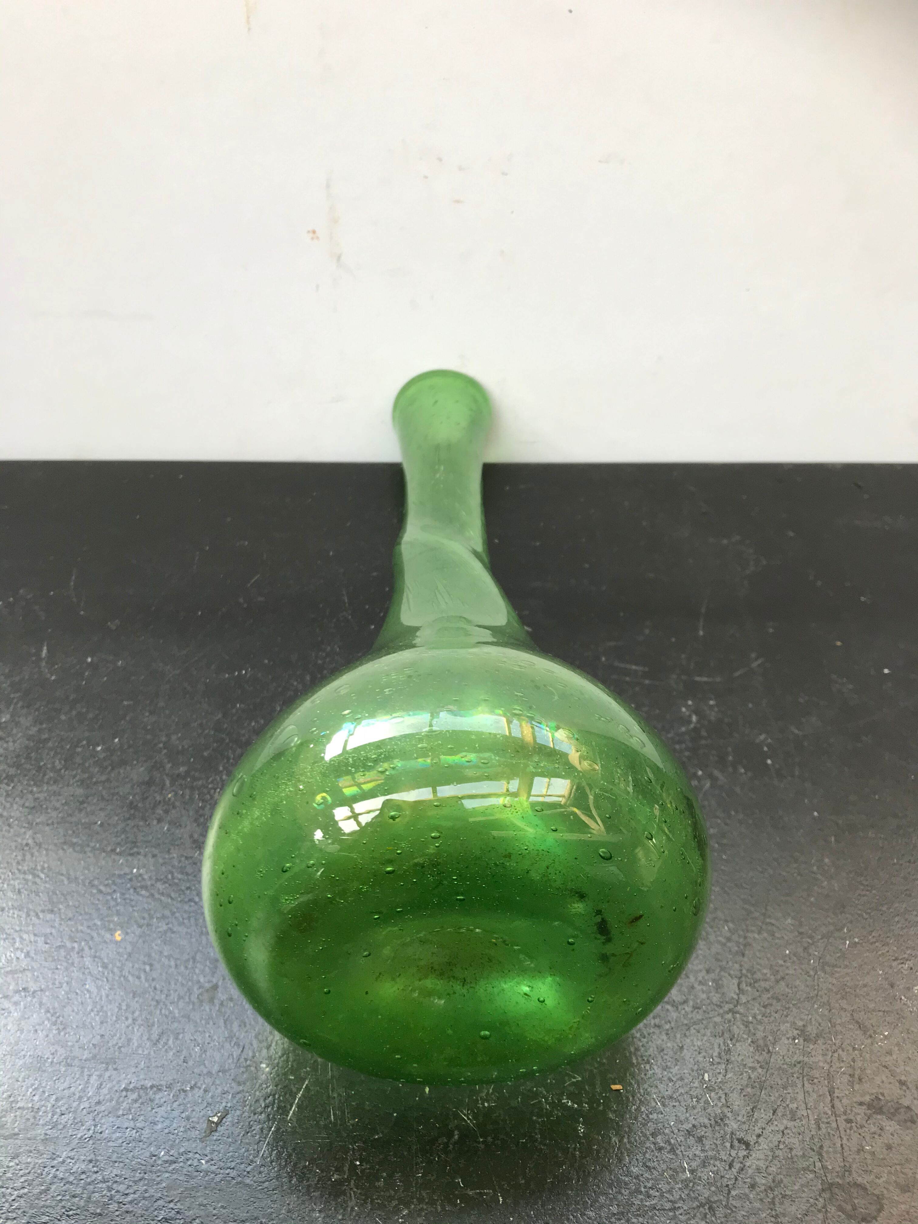 Former vase soliflore vintage bullé glass