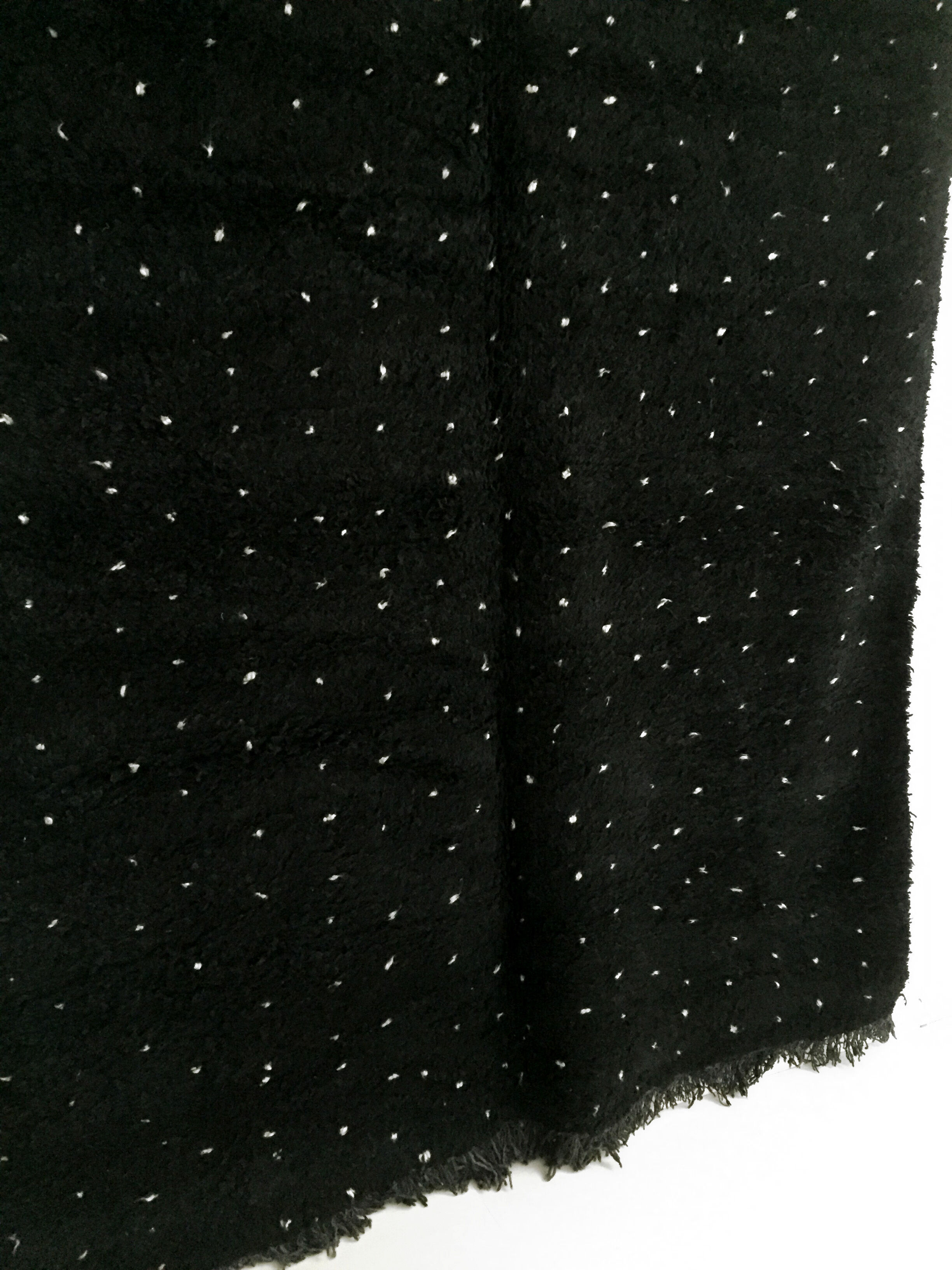 Moroccan Berber carpet Beni Ouarain with white polka dots 254x205cm