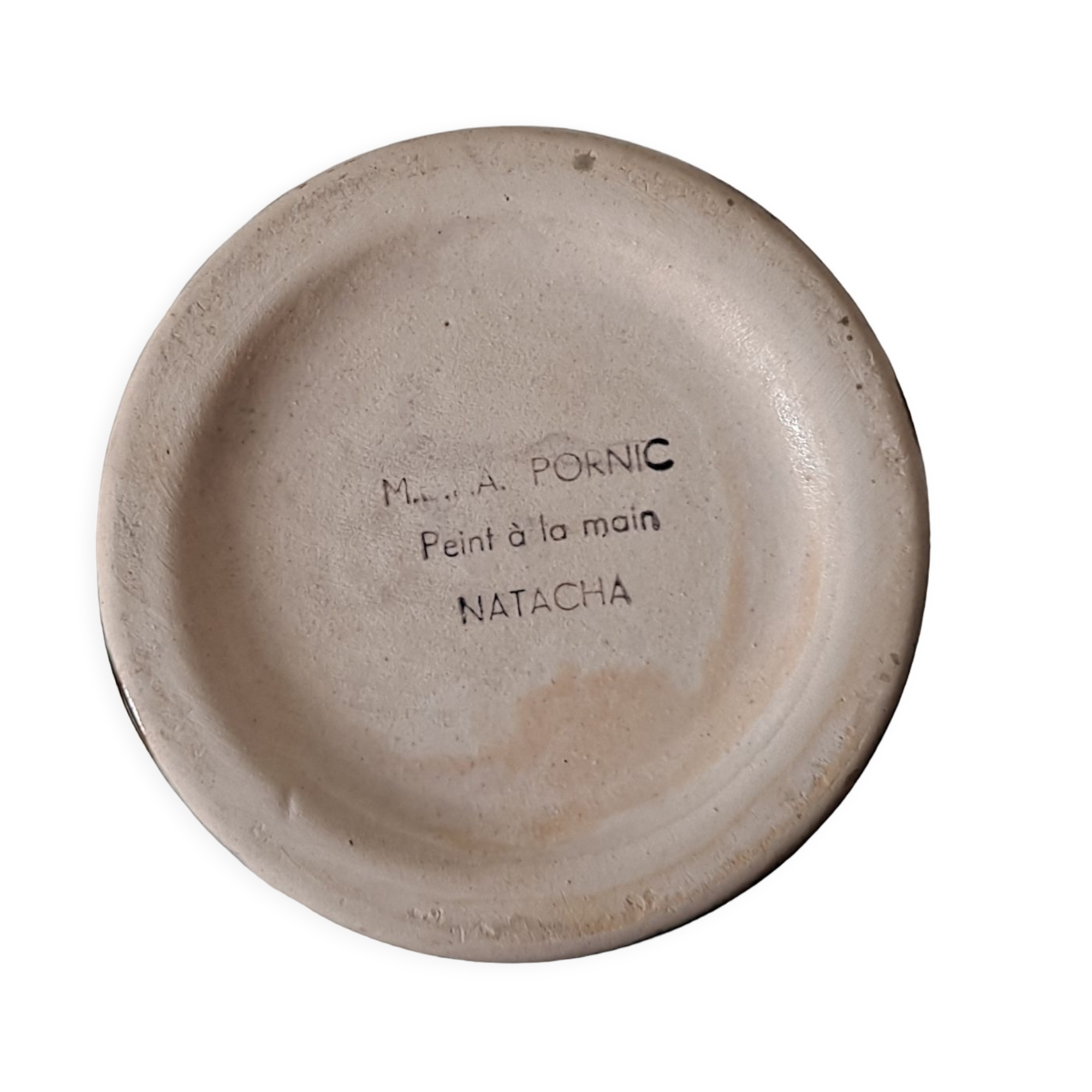 Pornic earthenware bottle