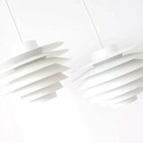 Pair of Verona lamps, design by S. Middelboe for Lyfa, Denmark 1968