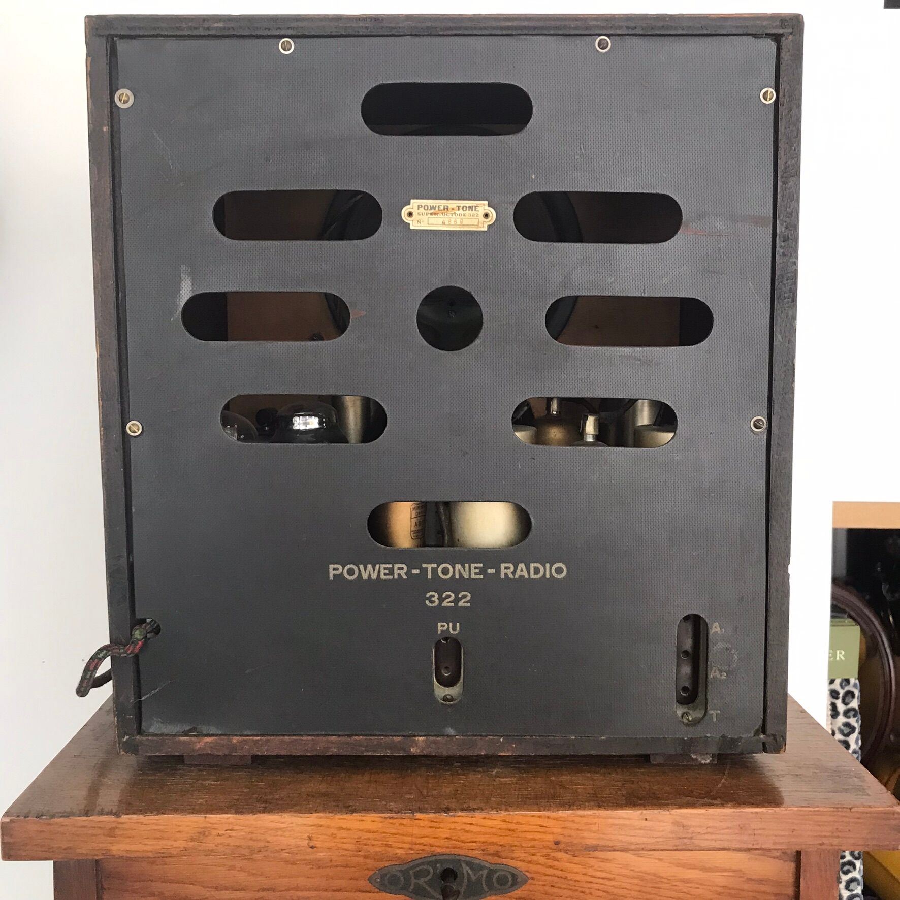 Radio TSF POWER-TONE 322 Art Deco 1935