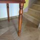 minister's desk - 2 drawers - solid wood - faux leather writing pad - Louis Philippe