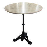 Bistro table with a marble top