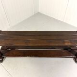 Large brutalist oak bench wall table 1900’s