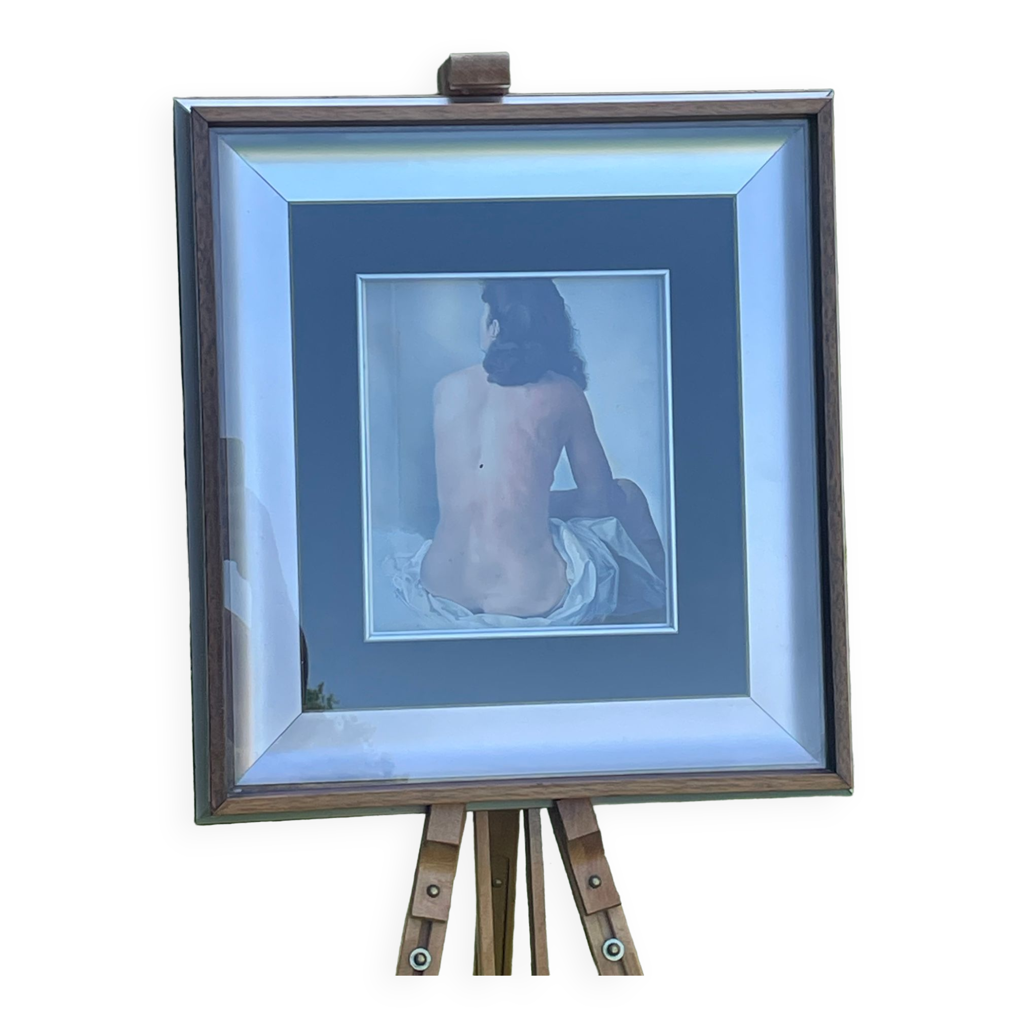 Polished steel frame and glass year 70 - aquati patent