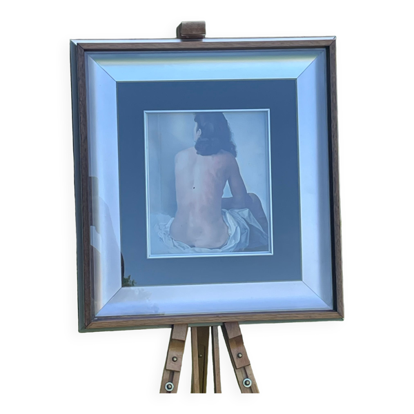 Cadre acier poli et verre année 70 - brevet aquati