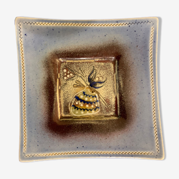 Vide pocket in glazed stoneware, signed Michel Delmotte, XXth