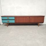 Low sideboard 220cm, 1960
