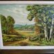 Oil on canvas "ballad in the Breton countryside"