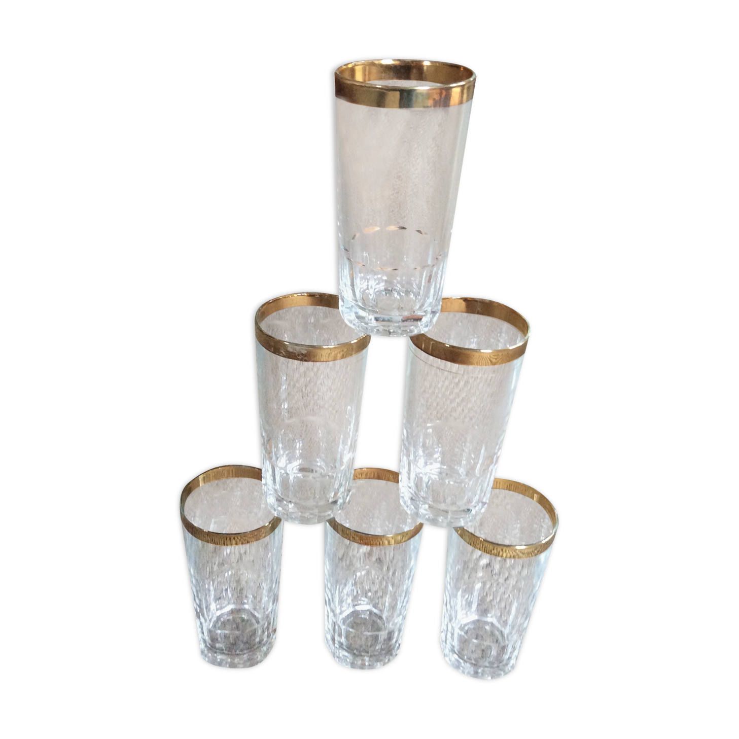 Série de 6 verres vintage