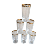Series of 6 vintage glasses