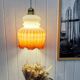 Vintage opaline pendant light