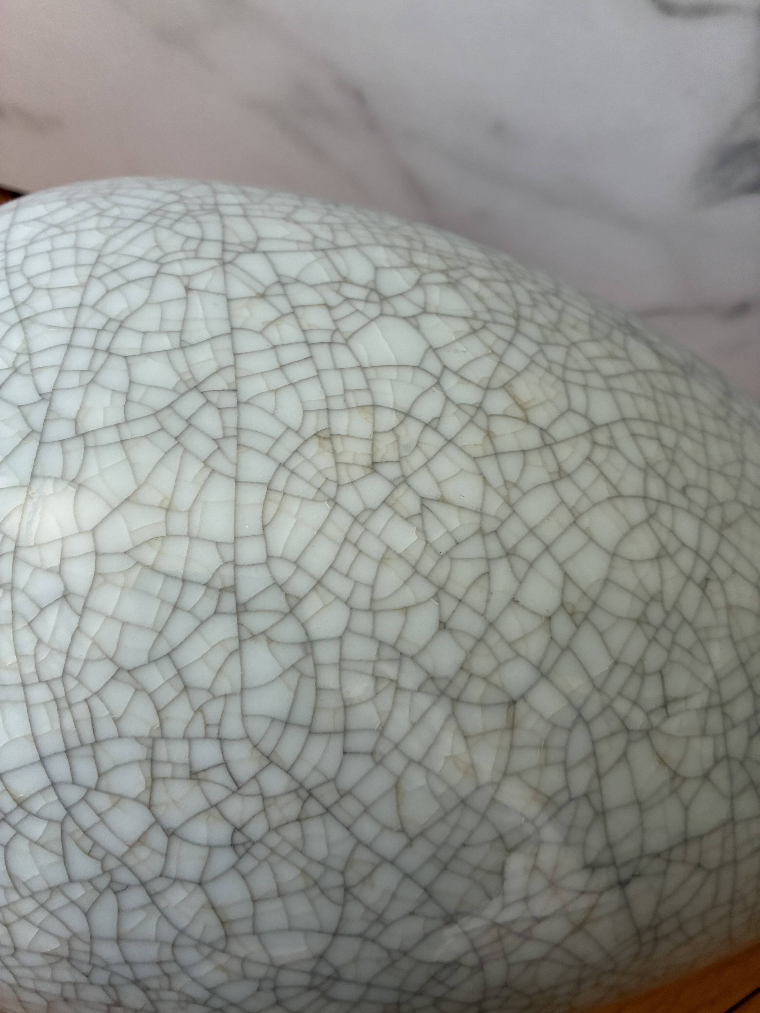 XL ceramic pot with crackle effect