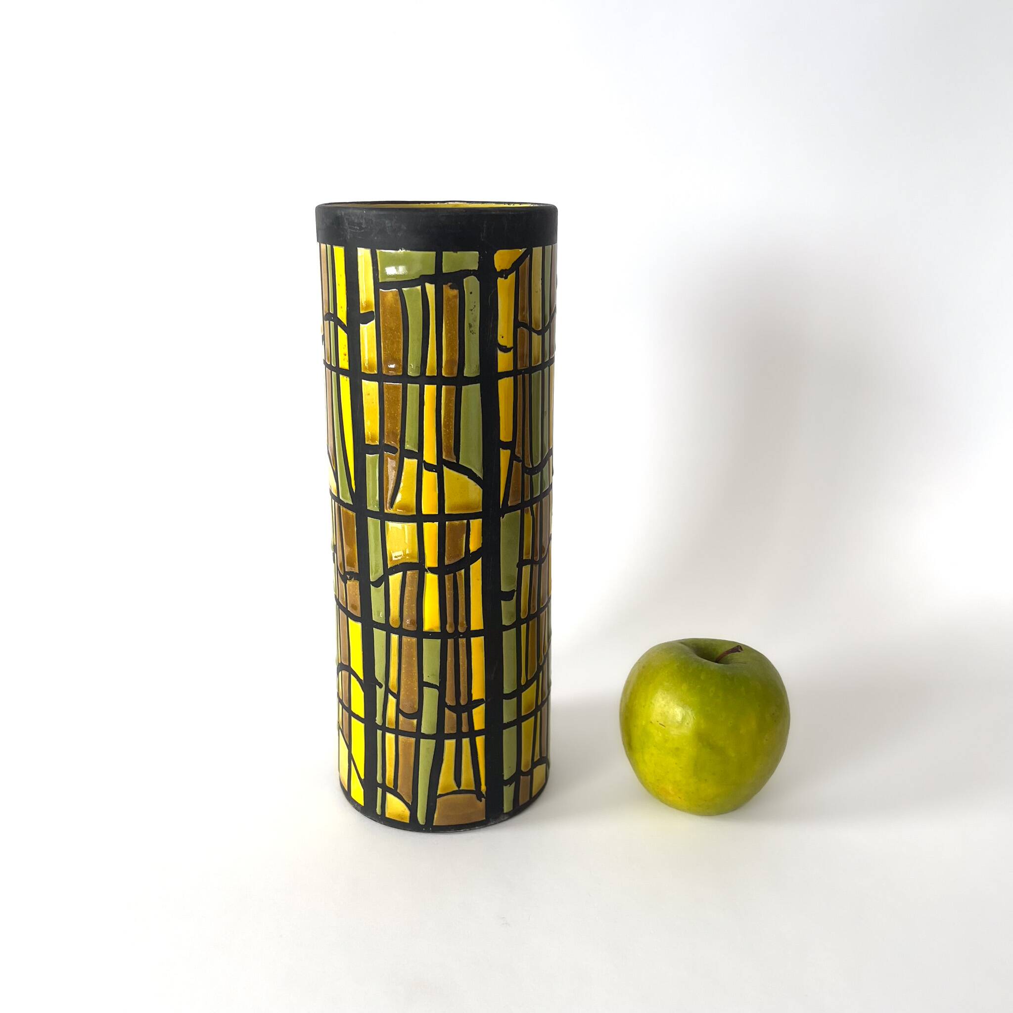 Alvino Bagni roll vase for Raymor – Italian glazed ceramic - MCM