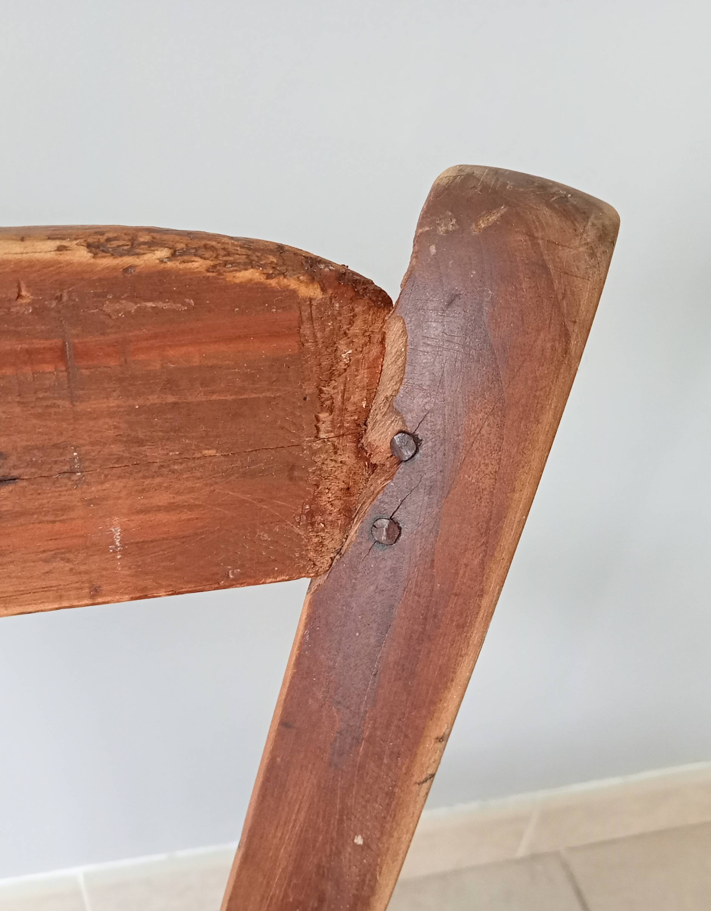 Old low chair from the 30s/40s