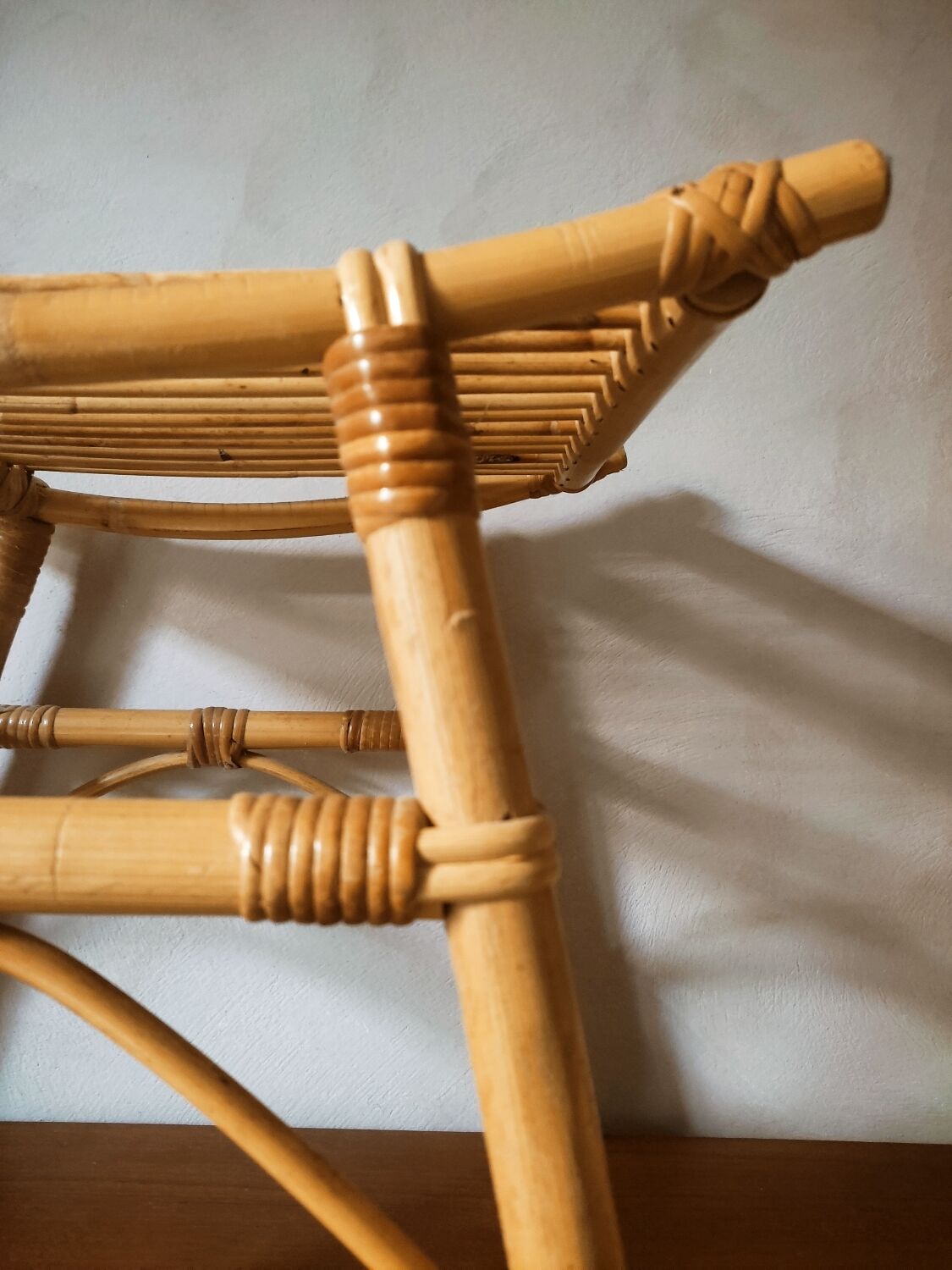 Asian-style rattan stool