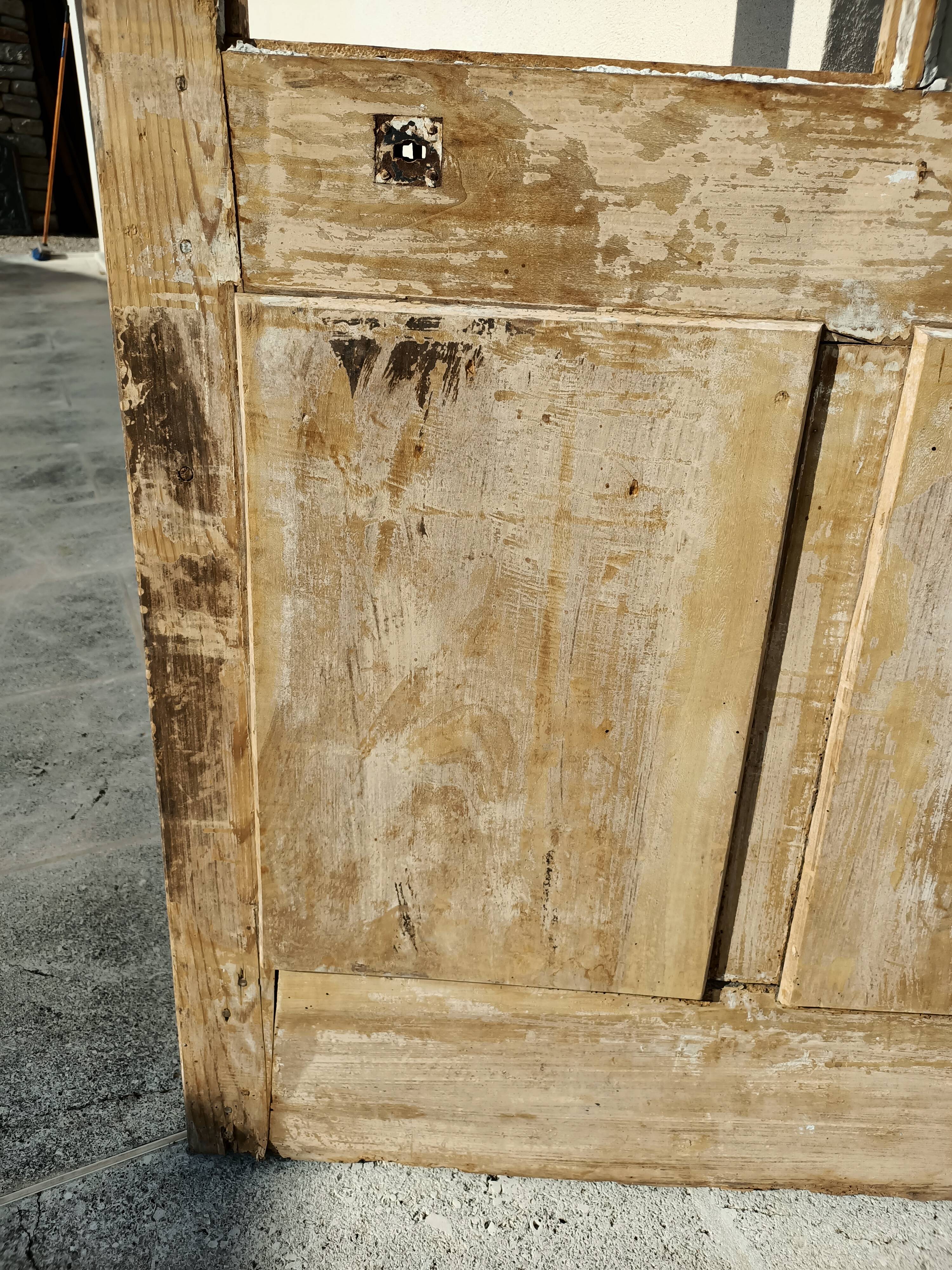 Porte ancienne 6 carreaux 86x243