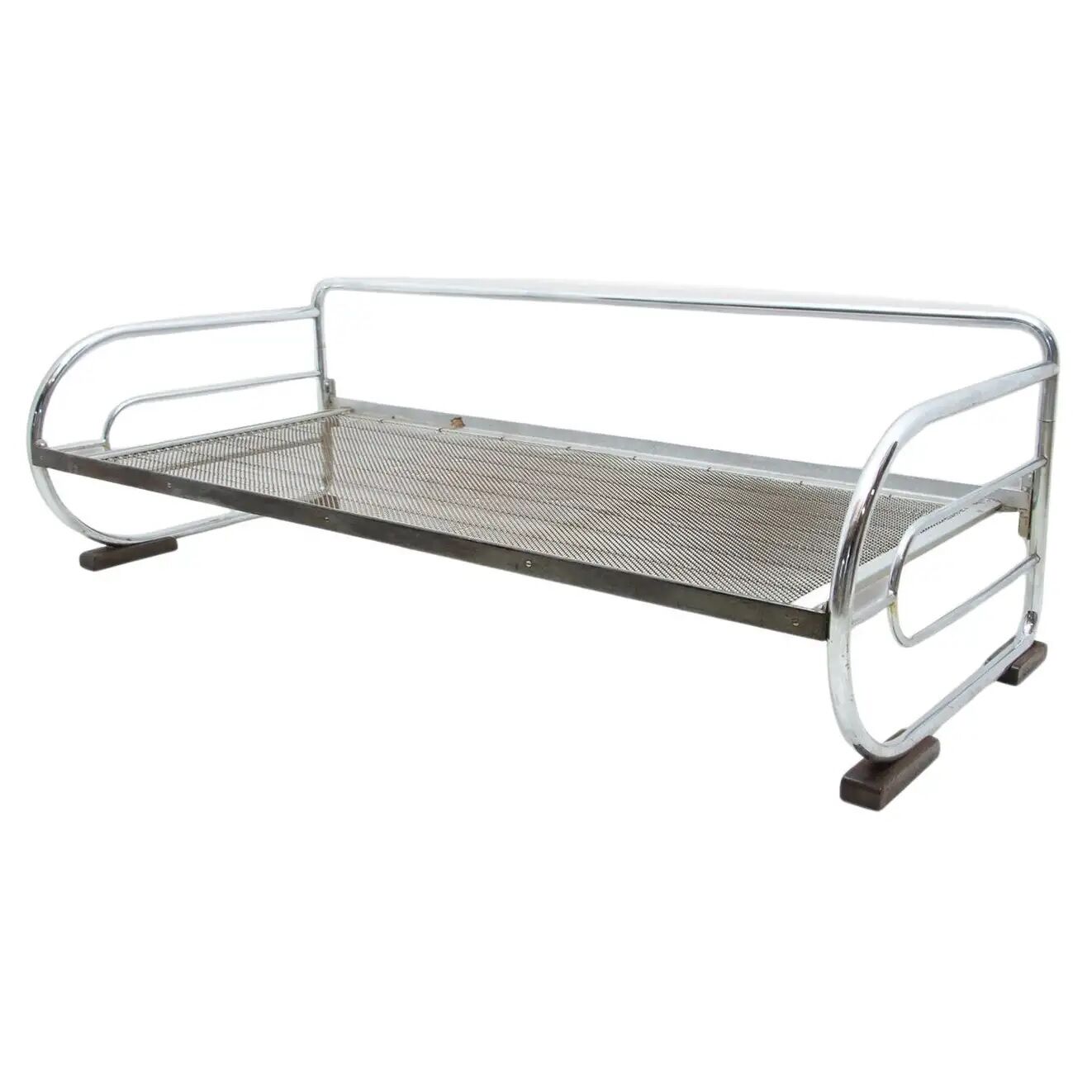 Chrome Bauhaus Sofa by Hynek Gottwald, Bohemia, 1930s