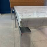 Marble and chrome coffee table