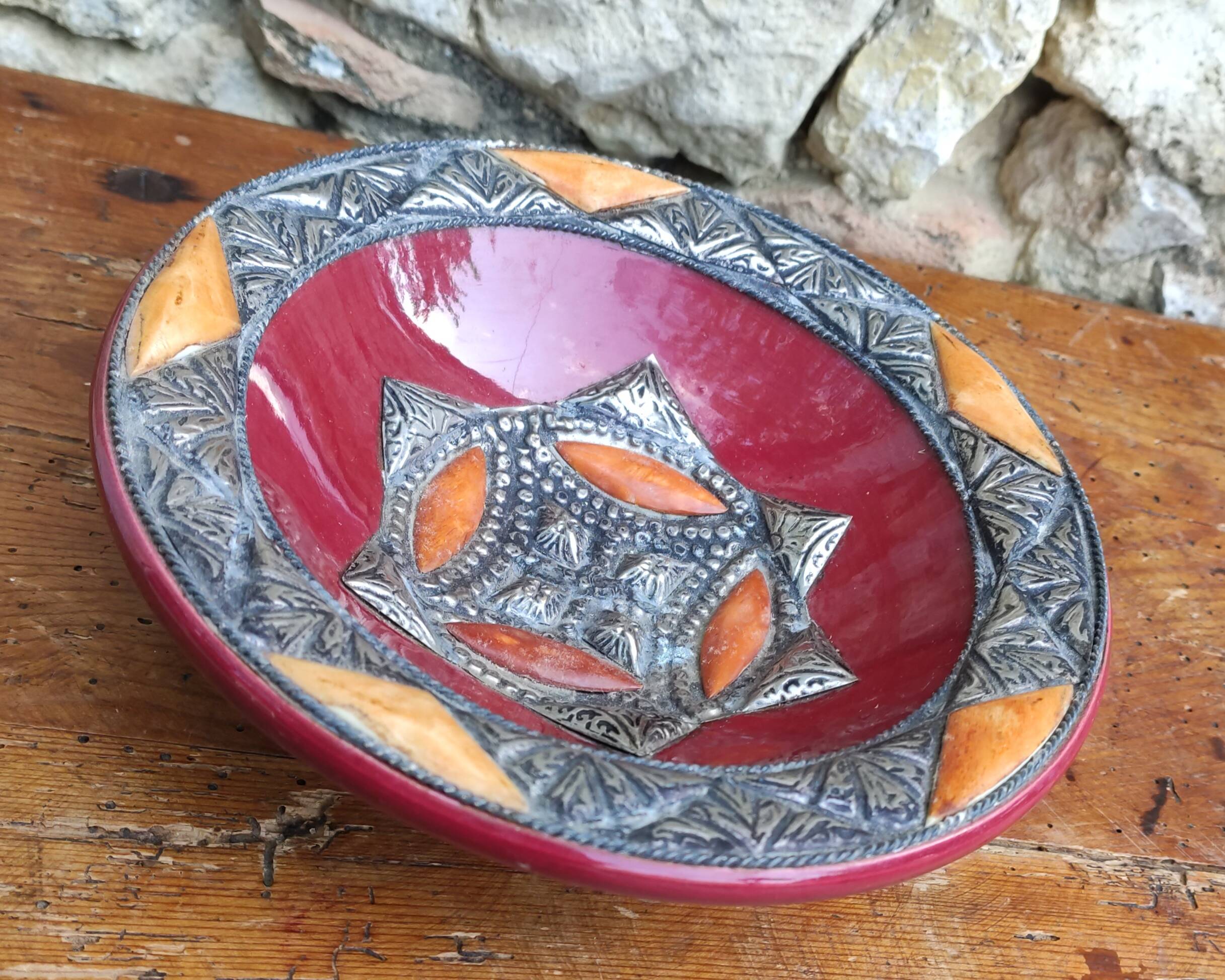 Moroccan ceramic dish