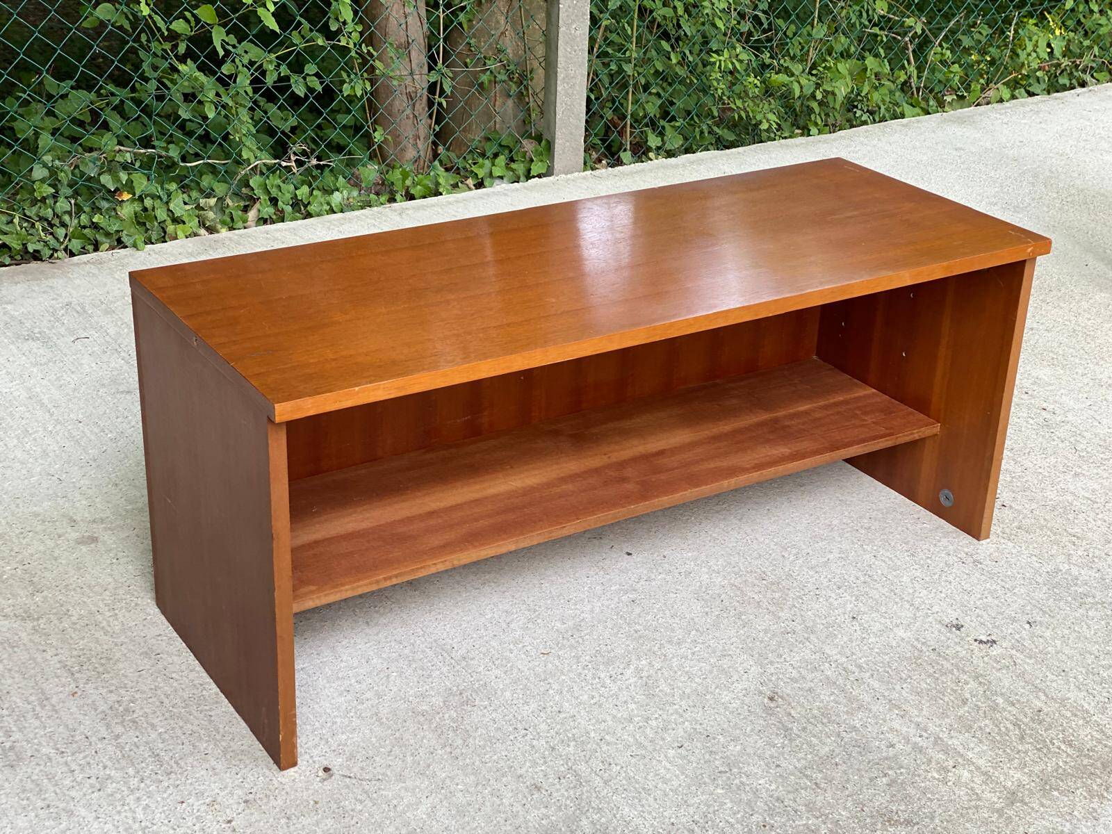 Scandinavian wooden shelf 1950 120x45cm