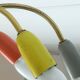 1950s mid century sputnik spider 9-light CEILING LAMP brass metal