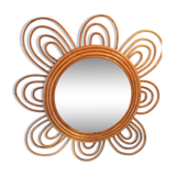 Mirror rattan flower diam 50 cm