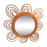 Mirror rattan flower diam 50 cm
