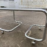 Glass coffee table and  tubular structure 70