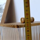 Vintage decorative box in ribbed glass – 1960s/70s