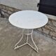19th century wrought iron garden bistro pedestal table