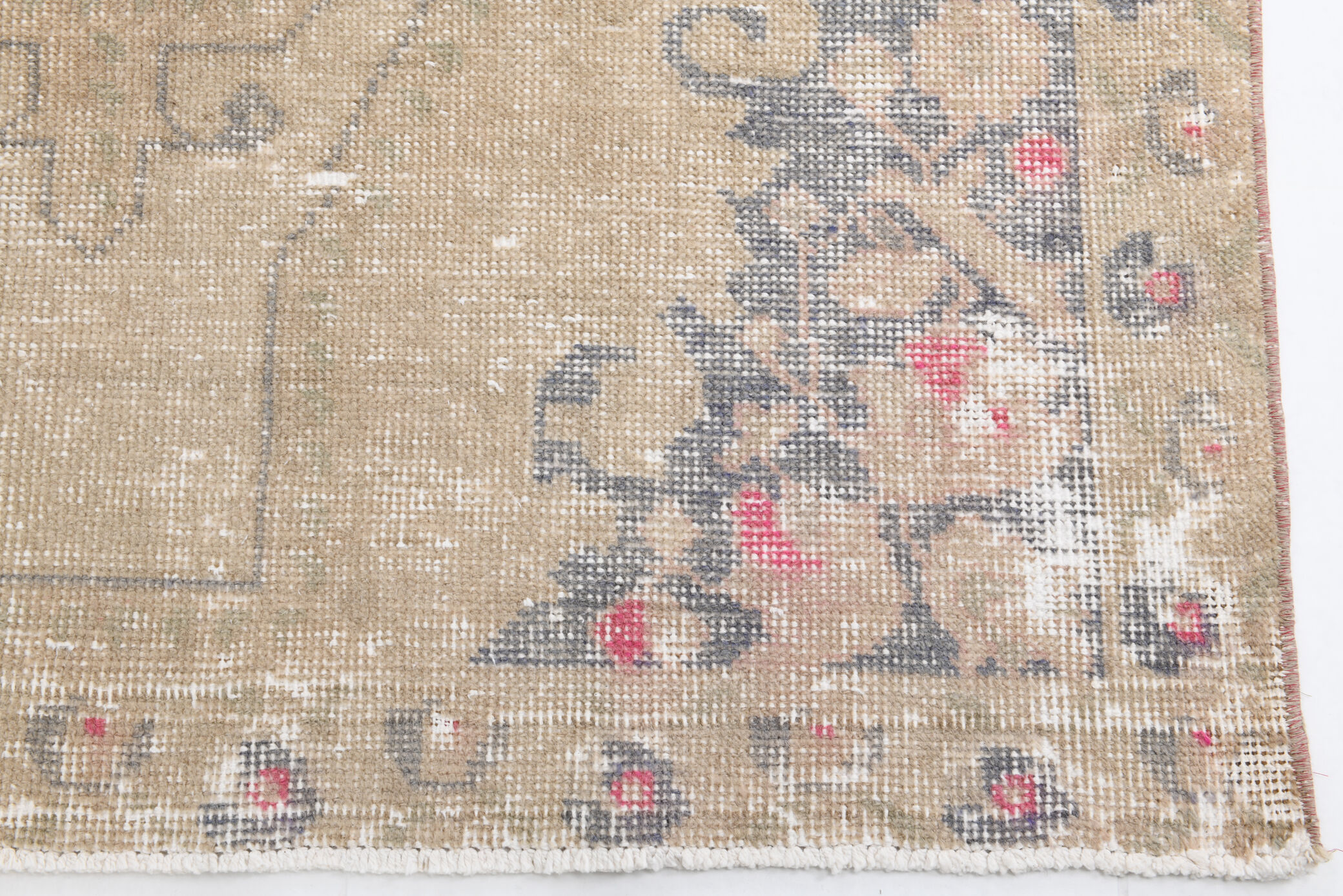 4x7 faded brown turkish rug