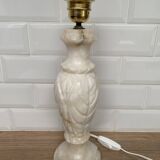Alabaster lamp base