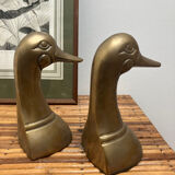 Brass Duck bookends